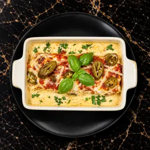 Lasagne Mexico Hausgemacht mit Bio Rindfleisch bei Don Roberto Graz