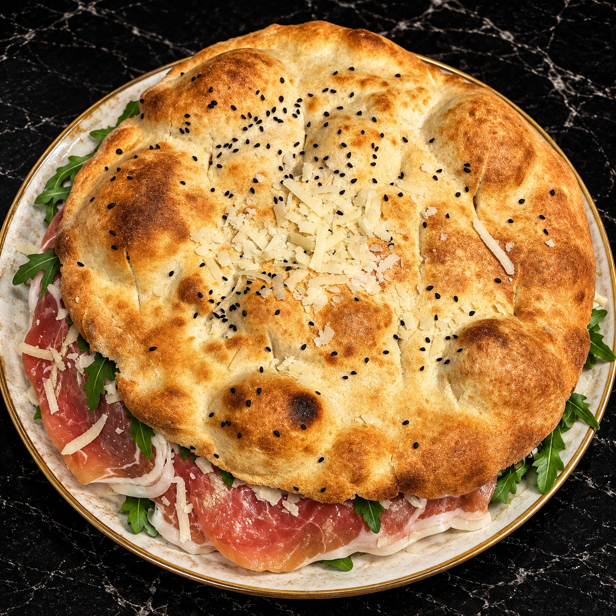 Focaccia Prosciutto Rucola
